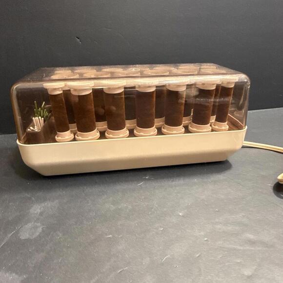 VTG Clairol Custom CareSetter Flocked Velvet Hot Rollers Curlers Pageant Hair - Picture 4 of 10